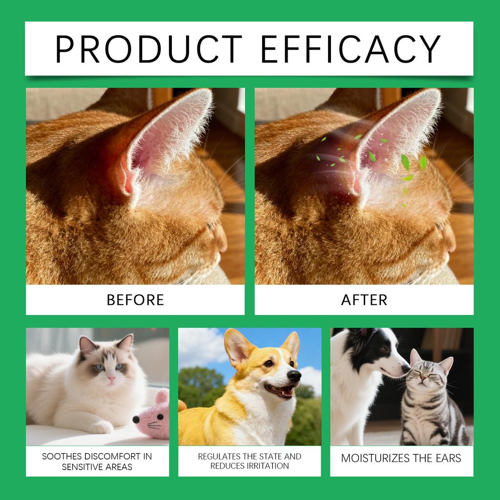 Pet Ear Cleanser Ear Cleanser Pet Ear Cleanses Moisturizing And Soothing Ear Canals Nourishing Ear Cleanser 50ML