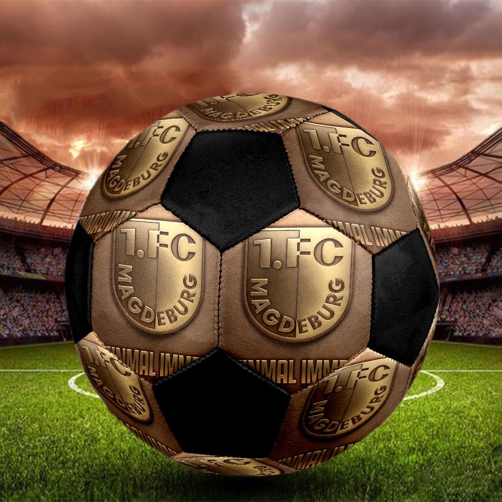 1pc 1. FC Magdeburg Soccer Ball Size 5 Indoor Soccer Ball Fashion Colorful Backyard Game - Great For Sports Fans Gift HE2
