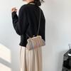 Straw Woven Small Purse and Handbag For Women's Summer Shoulder Crossbody Bag Travel Beach Bag Ladies Fashion Chain Shopper Tote