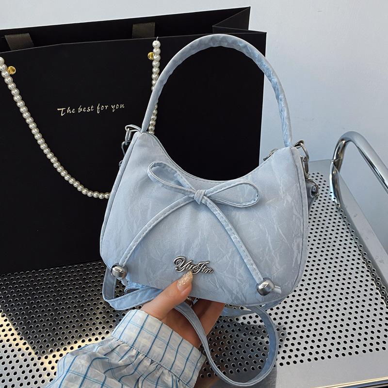 

Французский стиль ин свежая сумка подмышку сумка на плечо большая вместимость сумка-мессенджер бант девушка милая для поездок ручная