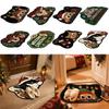 Anti-fouling Cat Area Rug Non-Slip Floor Mat Unique Cartoon Carpet  Merry Christmas