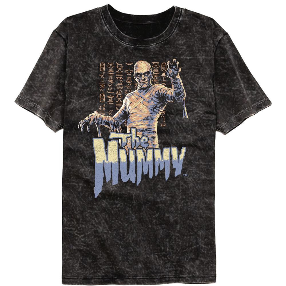 Universal Monsters The Mummy Hieroglyphics Background Men T Shirt XXL