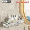 Acrylic Floating Wall Mounted Shelf Wall Mount Storage Rack For Kitchen Bathroom