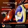 ONEFULL Quick Shine Leather Shoe Polish with Sponge Applicator