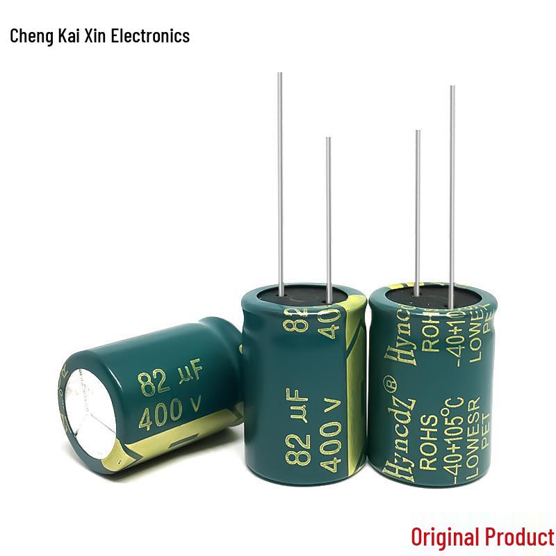 Authentic 400V 82UF Aluminum Electrolytic Capacitor, High Frequency, 18X25, Large Stock Available