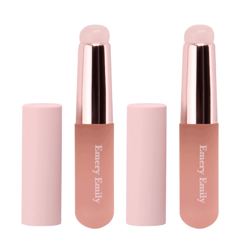 

Emery Emiliy Silicone Lip Brush Set of 2 with Cap Lip Brush Lip Makeup Lip Lipstick Brush Gradient Lip Concealer Brush Blending Brush Emery Emiliy