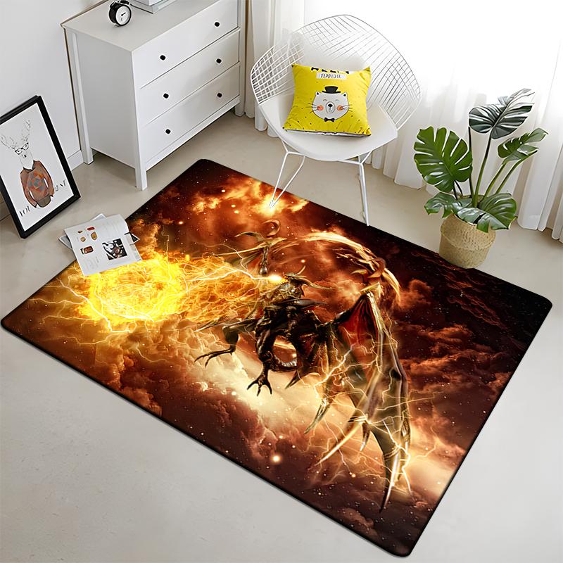 Final Fantasy Carpet Art Printed Living Room Bedroom Children's Rugs Soft Kitchen Area Rug Non-slip Flannel Carpet Floor Mat