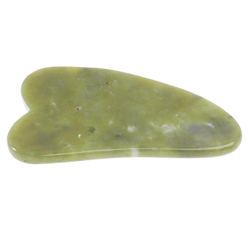 Gua Sha Natural Green Jade Quartz  Stone  Bodys Massage Board Tool