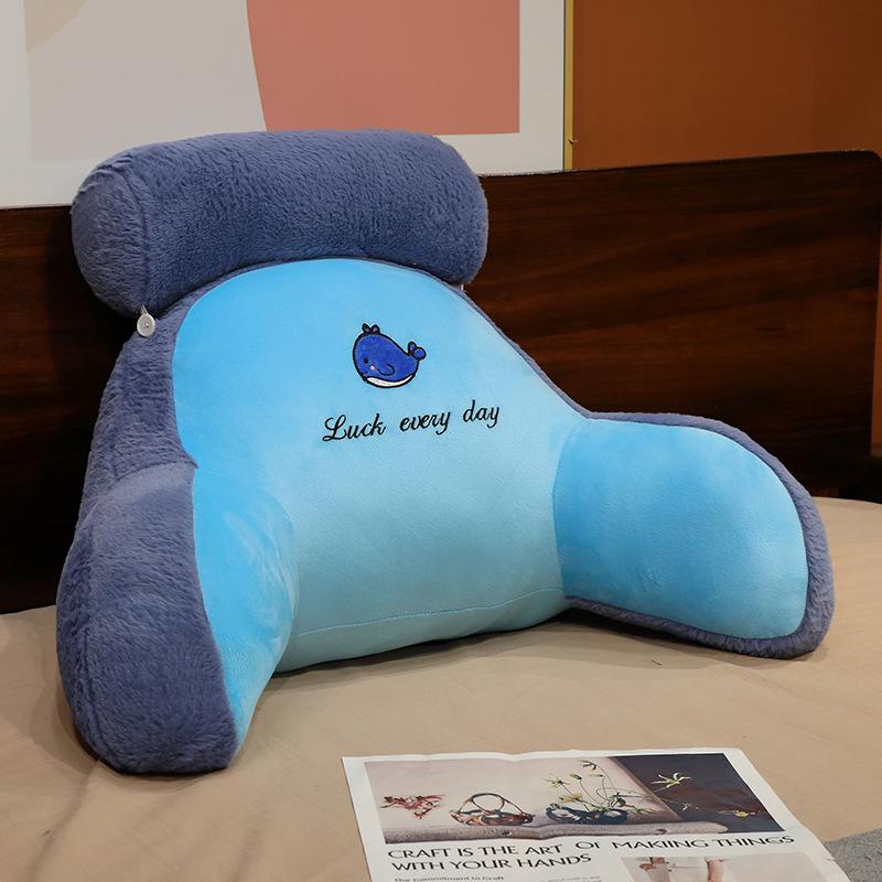 Multi Functional plush Cushion Animal Waist Support Bedside Soft Cushion Student Dormitory Cushion Office Home Sofa Large Backrest
