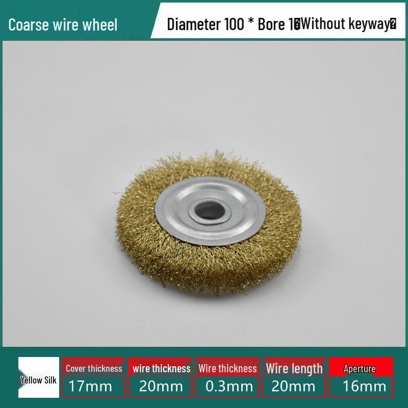 Stainless Steel Wire Brush Wheel for Sanding, Rust Removal, Deburring, Polishing, Grinding