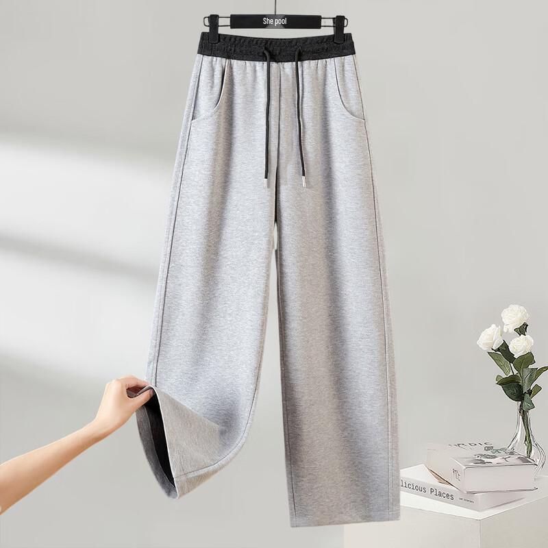 

Женские спортивные брюки с эластичной талией и кулиской в стиле колор-блок S