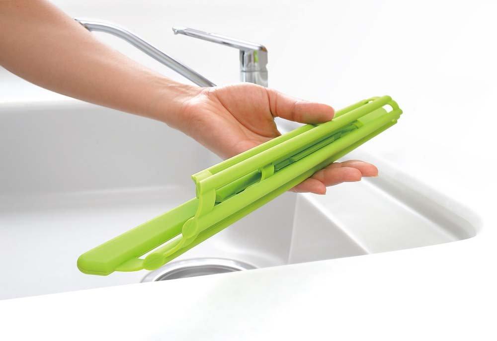 Spinning Silicone Triangular Drainer, Green, 75925