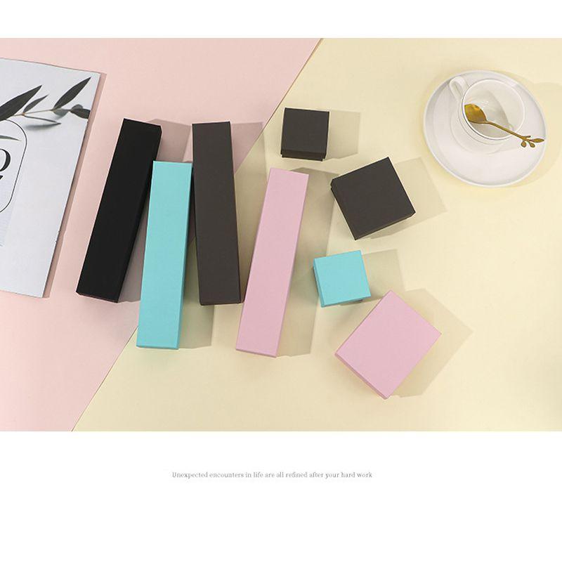Stylish Cardboard Jewelry Box For Ring And Necklace Sleek Storage Packing Organizer