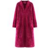 Zipper Nightgown for Men and Women Couple plus Size Chubby Girl Bathrobe for Women Autumn and Winter Long Homewear Coral Velvet Pajamas Nightdress