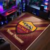 Crystal Velvet Rug AS Roma Print Custom Name Text Floor Mat Home Decor