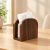 Non-slip Bottom Wooden Tissue Holders Desktop Tissue Box Decoration Napkin Holder  Hotel