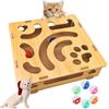 Nail File Scratch Enrichment Box - Scratch Puzzle Enrichment Box Nail File Stress Free To Clippers And Grinders, Interactive Cats Toy Puzzle