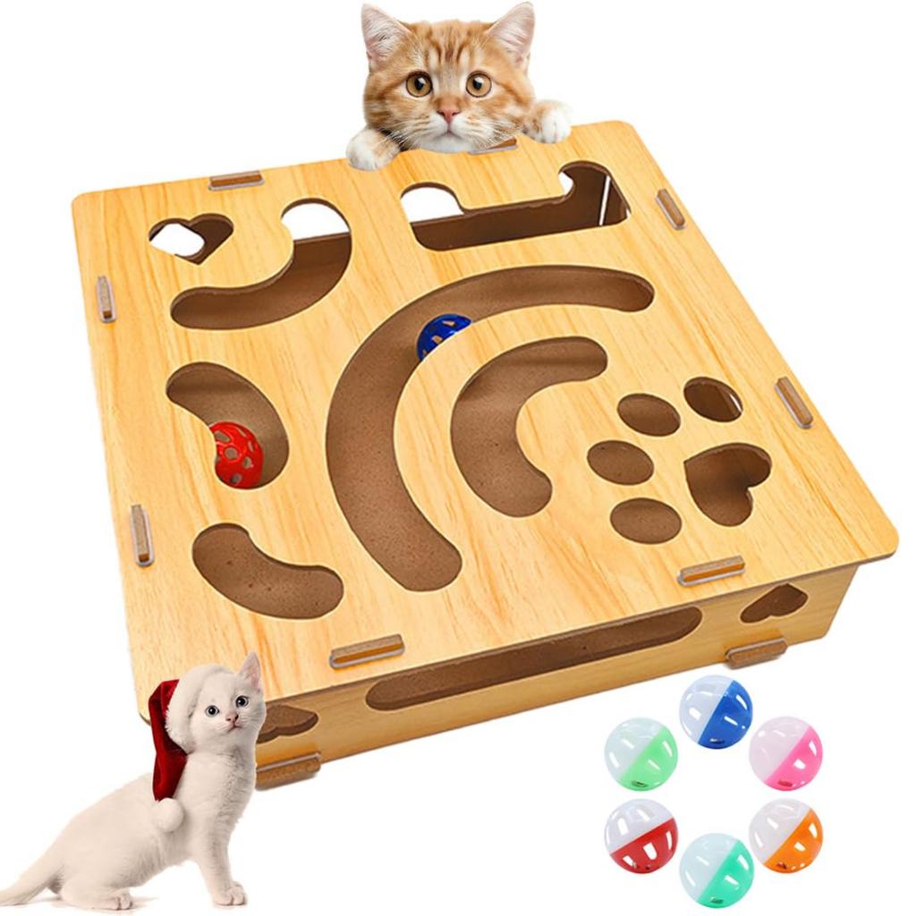 Nail File Scratch Enrichment Box - Scratch Puzzle Enrichment Box Nail File Stress Free To Clippers And Grinders, Interactive Cats Toy Puzzle