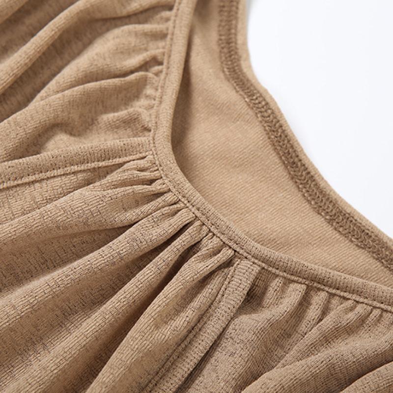 Summer New Solid Color Fashionable Off-Shoulder Low Neck Sexy Hollow Out Dress Women's Clothing