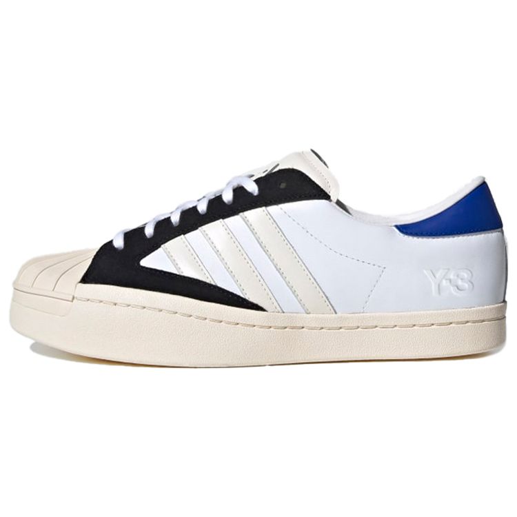 

Adidas Y-3 Yohji Star White Bold Blue Кроссовки унисекс Cloud-White Chalk-White FX0895