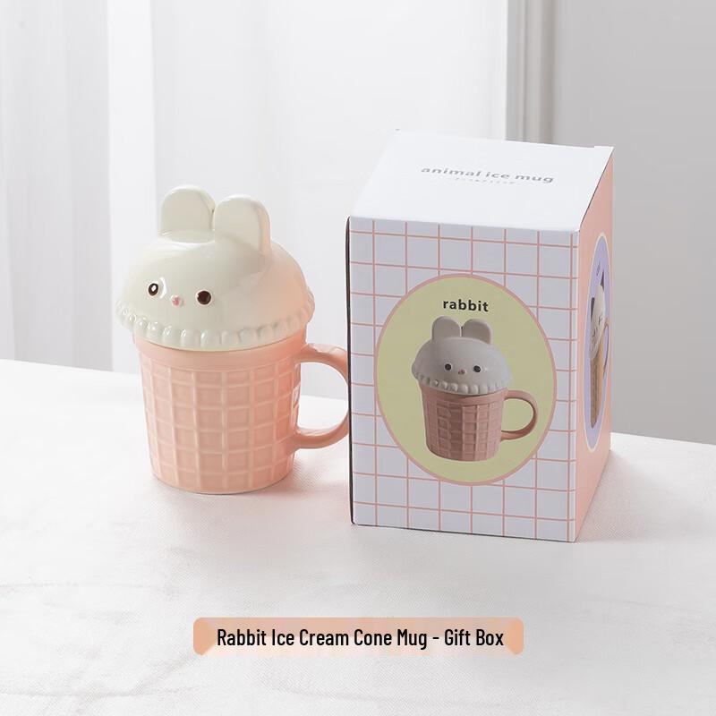 Dory Rabbit Ice Cream Cone Ceramic Mug Set