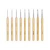 9Pcs Crochet Hook Set Knitting Needle Crochet Craft Yarns Weaving Crochet Needle with Ergonomic Handle & Aluminum Tip