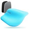 Gel Cushion Large with 2 Double Layered Large Zero Honeycomb Gel Comfortable To Sit Distributes Body for Working from All Washable Cover Respect for