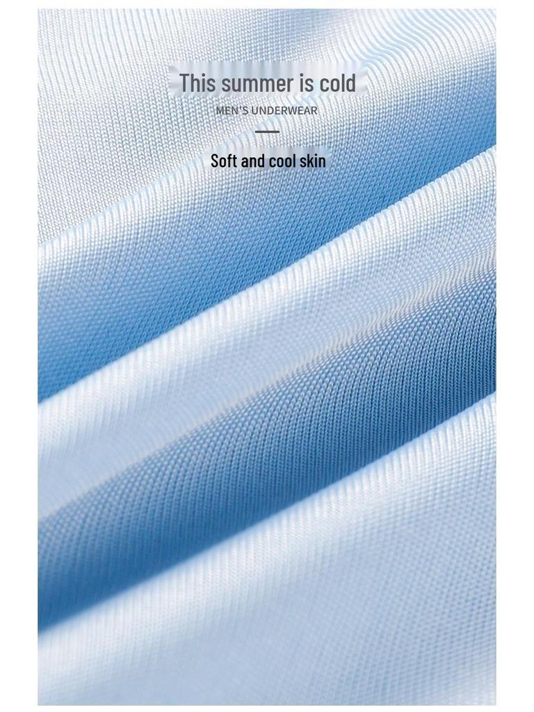 Herren Eis-Seide Schnelltrocknend Anti-Scheuer Boxer Briefs - Sommer Sport, Übergröße