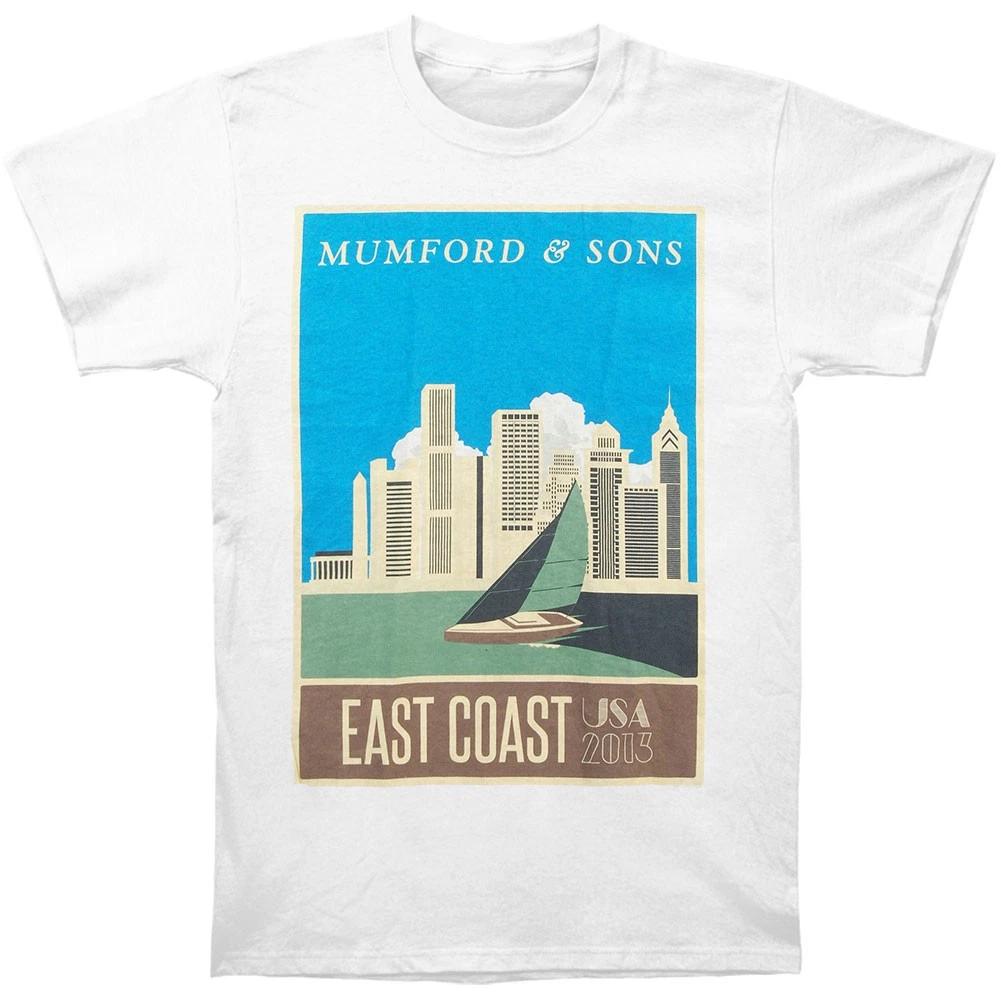 Men s Mumford & Sons East Coast 2013 Tour Super Soft White Tee Slim Fit T-shirt S