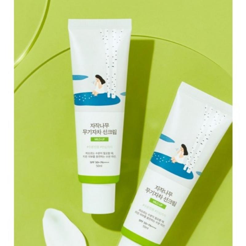 ROUND LAB Birch Juice Moisturizing Mild-Up Sun Cream SPF50+ PA++++ 50ml/100ml