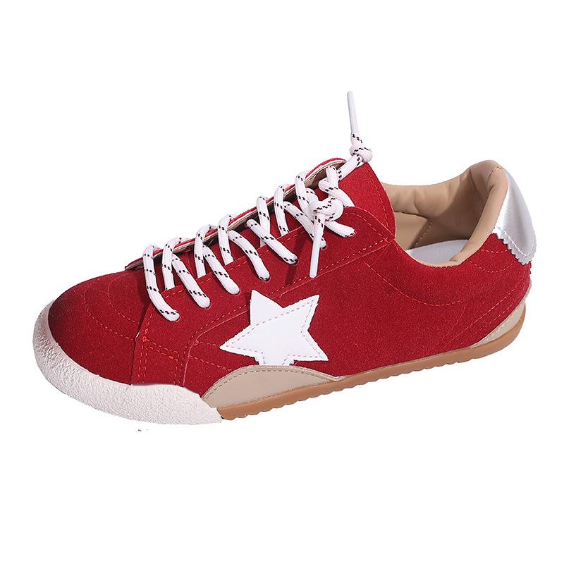 Retro Star German Training Shoes 2025 New Versatile Old Small Dirty Shoes Lace Up Flat Casual Sports Board Shoes