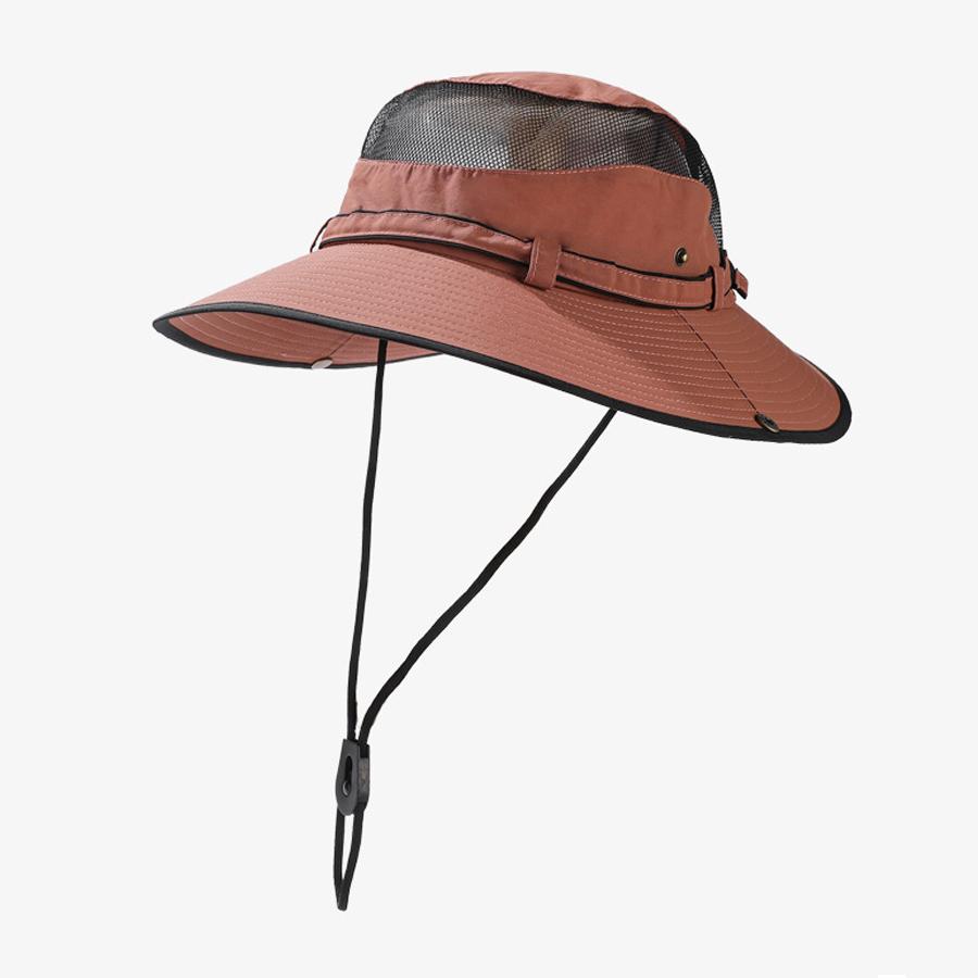 Chapéu de sol ao ar livre de secagem rápida à prova d'água Chapéu de montanhismo anti-ultravioleta masculino Chapéu de pescador com protetor solar feminino