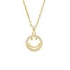 Elegant Titanium Smiley Face Necklace for Women - High-End Clavicle Chain Fashion Accessory