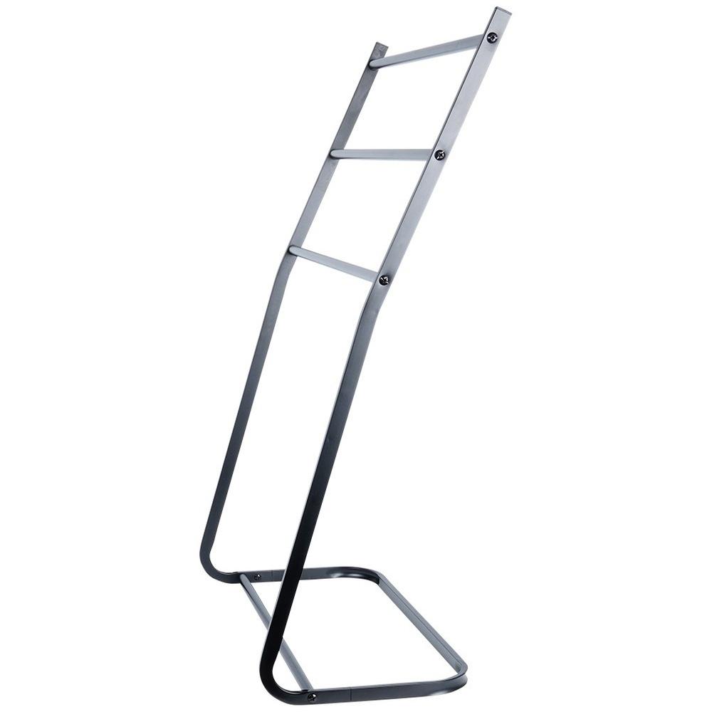 Black Vertical Metal Clothes Dryer, Extendable, 47-78x94 Cm