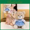 Plüsch-Teddybär-Puppe mit Kleid für Kinder und zum Verschenken