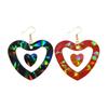 Heart Shape Resin Earring Mold Holographic Silicone Mold Hollow Heart Pendant Epoxy Casting Mold Handmade Art DIY Craft