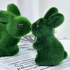 Schaumstoff Osterhase Mini Grün Künstlicher Hase für Hausparty Garten Osterdekoration Lebendiger Hase Oster Schreibtischornament