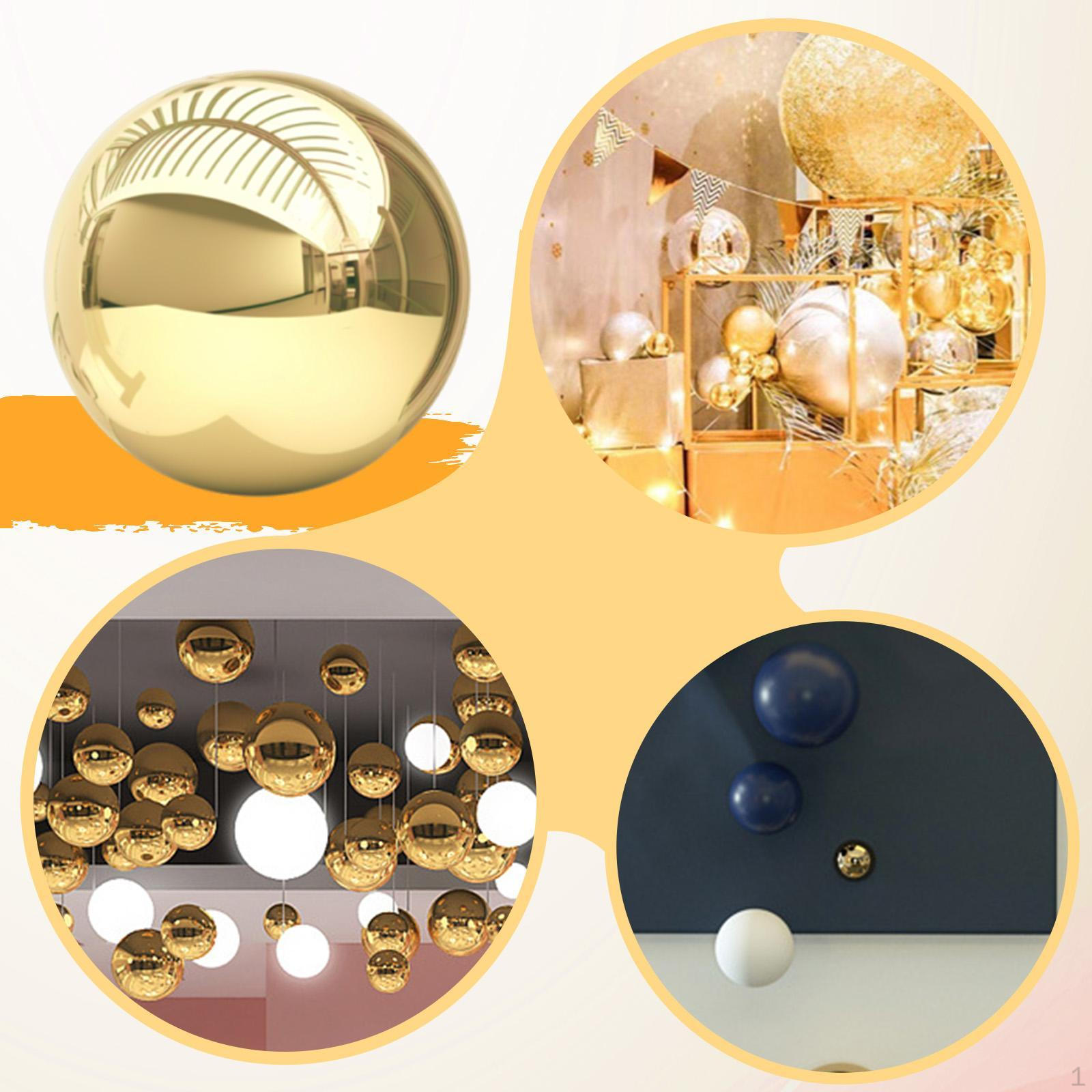 

Садовый шар, сфера, зеркальный шар из нержавеющей стали для улицы, дома 13.5cm