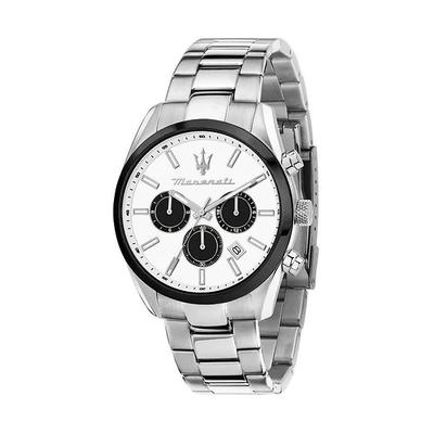 Attrazione Chronograph Stainless Steel White Dial Quartz R8853151004 Men's Watch