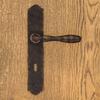 BRISTOL OLD-FINISHED Door Handle with Key Plate 72mm