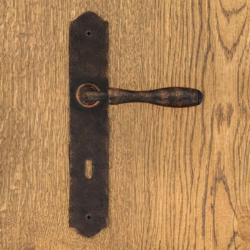 BRISTOL OLD-FINISHED Door Handle with Key Plate 72mm