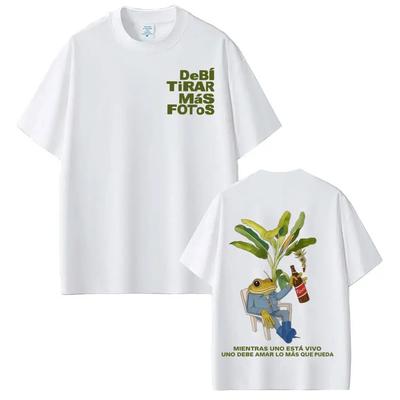 T-shirt du rappeur Bad Bunny, Debi Tirar Mas Fotos DTMF World Tour, T-shirts pour hommes et femmes, mode streetwear vintage