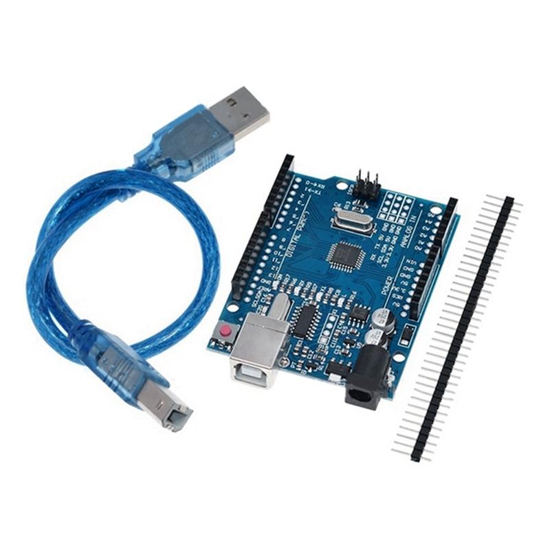 2025 New UNO R3 Motherboard MCU Development Board Module With USB Cable And 2.54Mm Straight Pin Header
