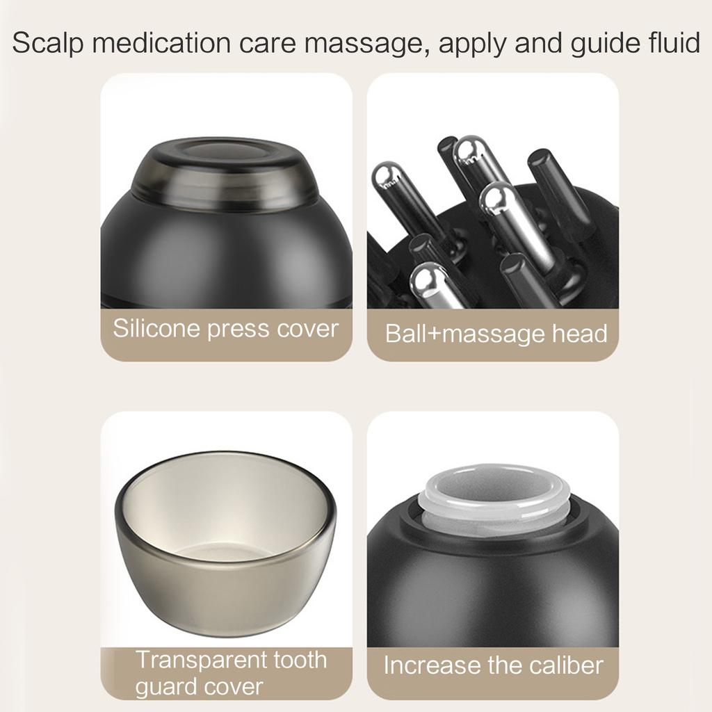 Mini pieptene lichid de masaj pentru îngrijirea scalpului promovează creșterea părului și reduce stresul