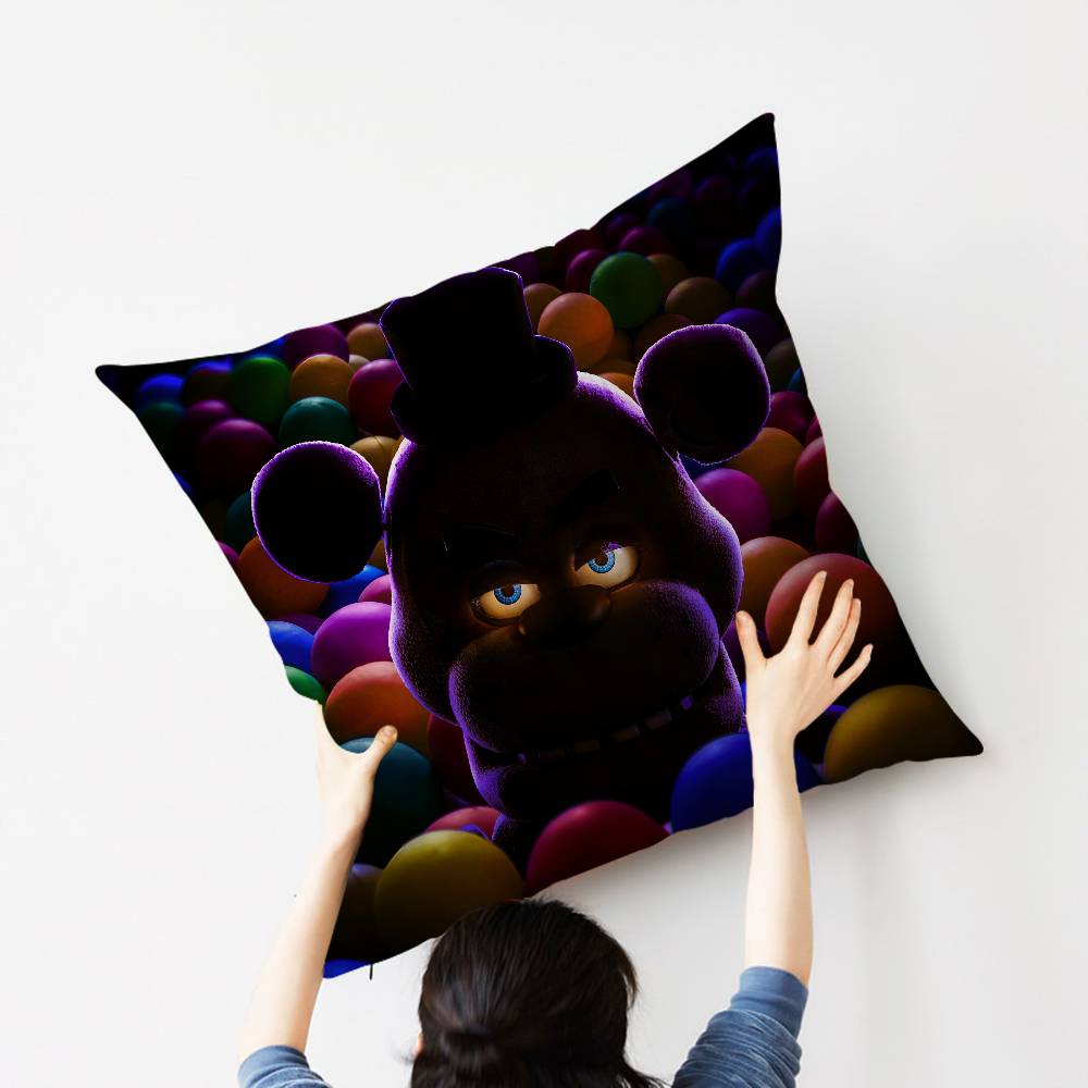 Five NNights Anime FFreddys Maple Design Cushion Cover Happy Autumn Harvest Decor Holiday Decorati Pillow Cover