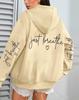 Just Breathe Love Women's Casual Fleece Hoodie with Pockets