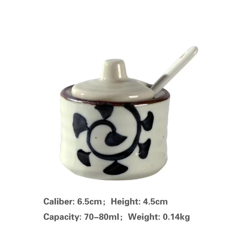 Creative Can Ceramic Seasoning Tank Kitchen Ware Storage Bottles and Jars Seasoning Bottle Japanese Seasoning Tank