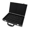 Billiard Balls Storage Box Aluminum Alloy Frame Waterproof PU Cover Lightweight Portable Pool Ball C