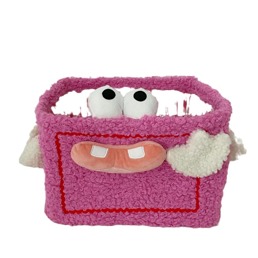 Adorable Monster Foldable Storage Basket for Toys & Snacks