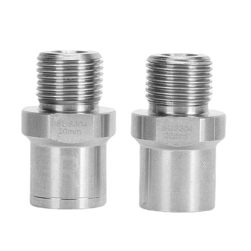 2PCS Bike Pedal Extender Adapter Aluminum Alloy 1 2 Inch To 9 16 Inch Converter for Bike Cranks